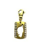 Charms La plaque Corse avec strass Corsitude - 2