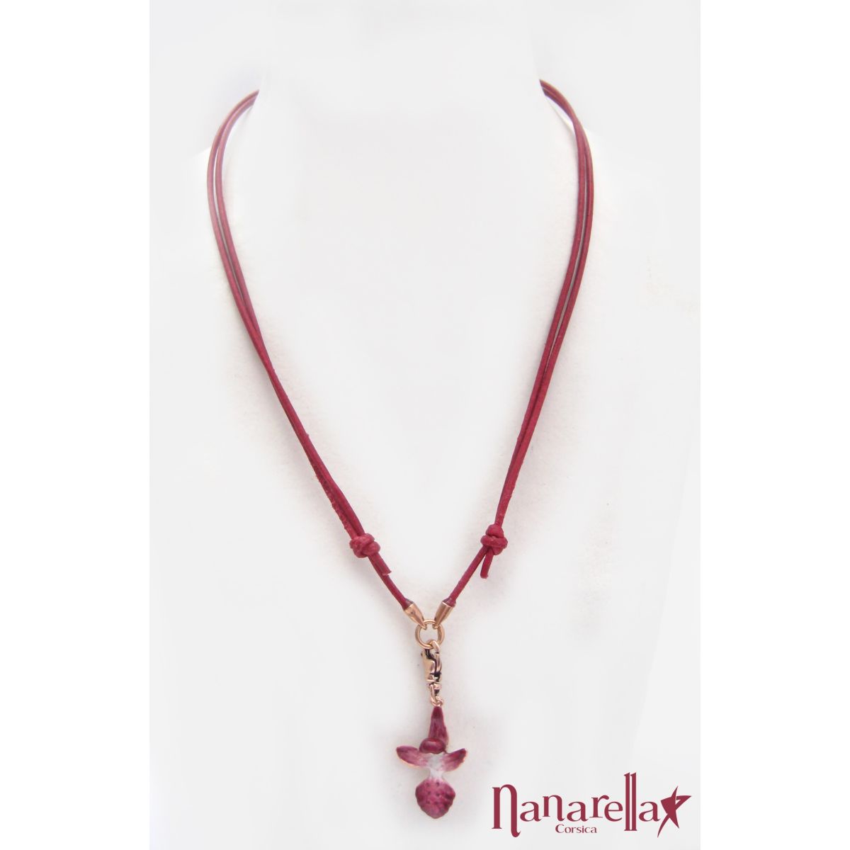 Le Ras de Cou Cordon Cuir Les Accroches Charms - 2