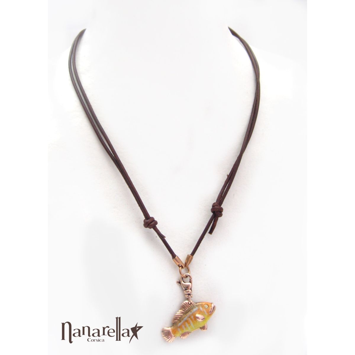 Le Ras de Cou Cordon Cuir Les Accroches Charms - 3