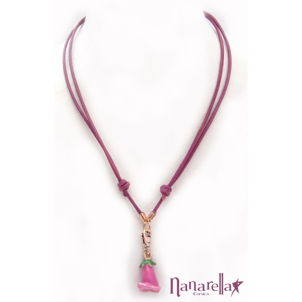 Le Ras de Cou Cordon Cuir Les Accroches Charms - 4