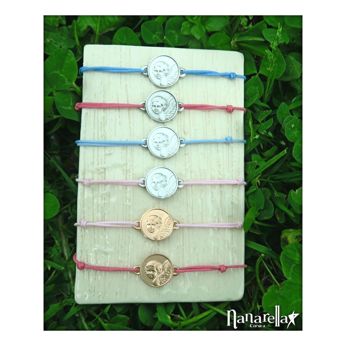 Le Bracelet Ange "Stammi Vicinu" Médailles religieuses - 9