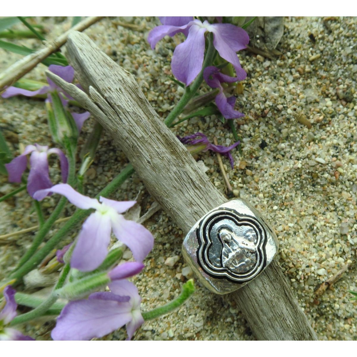 Bague La Vierge Sacré-Cœur Femme - 5