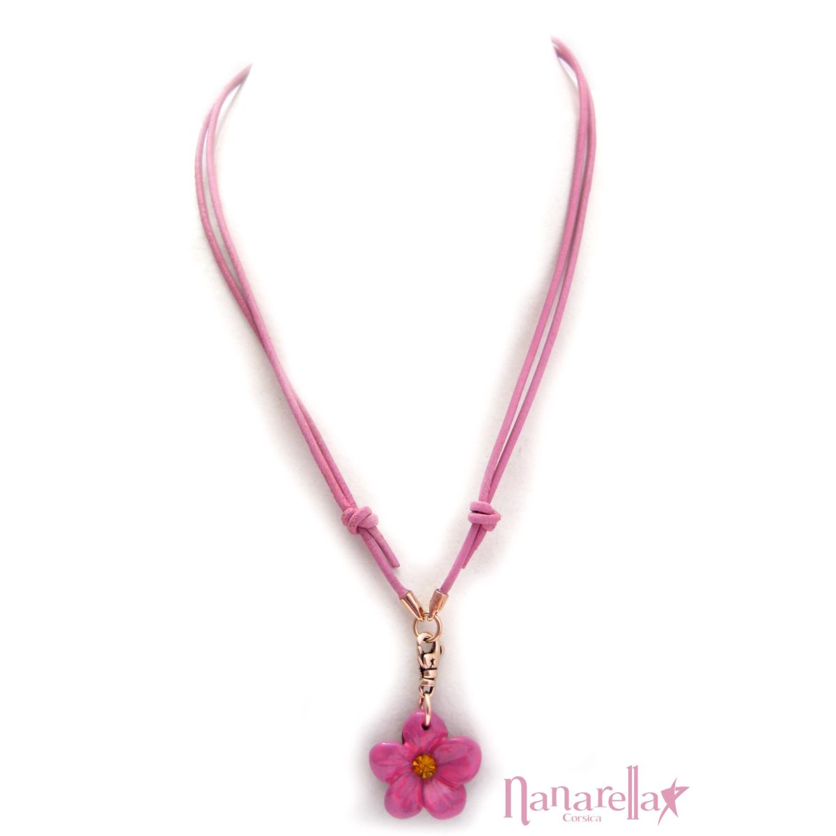 Le Ras de Cou Cordon Cuir Les Accroches Charms - 8