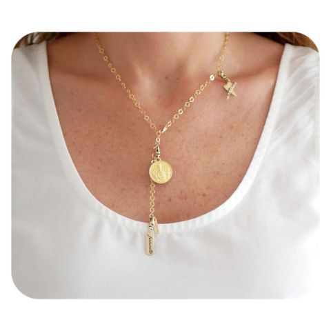 Le Ras de Cou Chaîne Fine Les Accroches Charms - 4 2