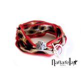 Le Bracelet en Soie avec croix DVSR Dio Vi Salvi Regina - 1