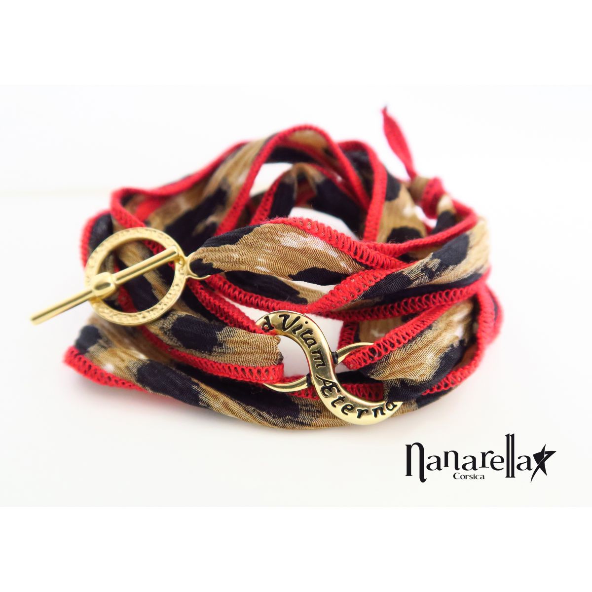 Bracelet en soie Ad Vitam Aeternam Fixings and fastenings - 1 Bracelet en soie Ad Vitam Aeternam Fixings and fastenings - 1