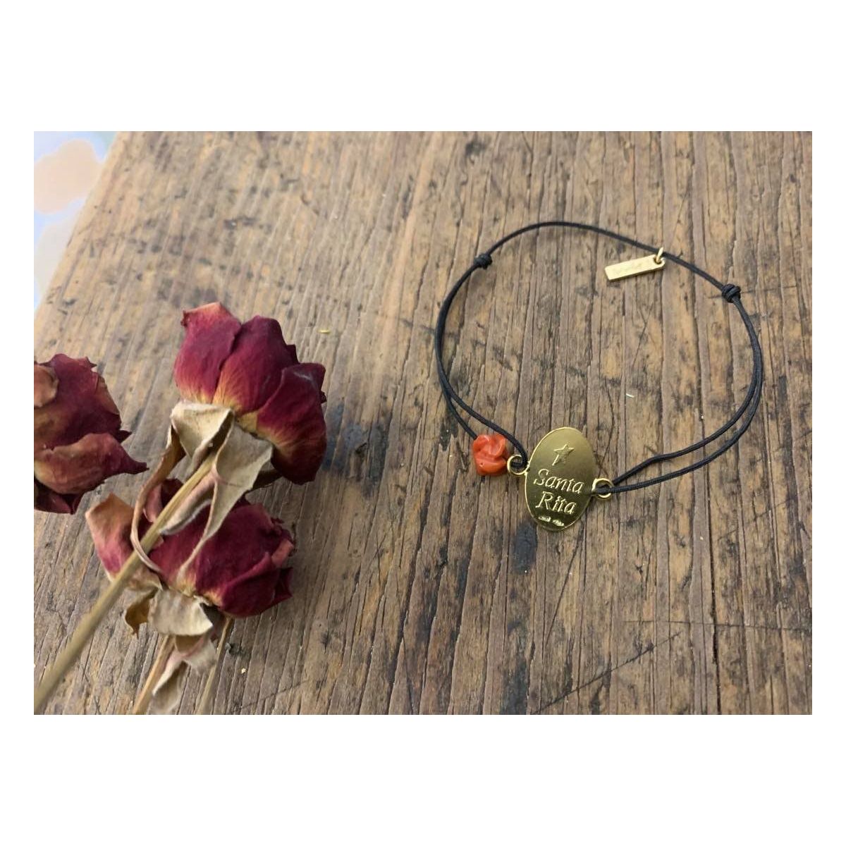 Le Bracelet Sainte Rita en Or jaune 18 carats Médailles religieuses - 2