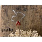 Le Bracelet chaîne fine avec branche de Corail Corail - 1