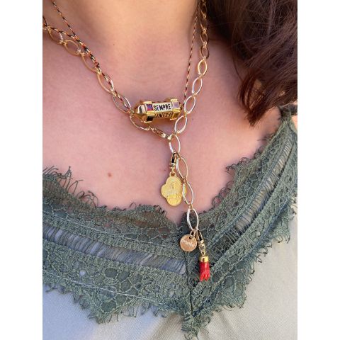 Bracelet ou collier Talisman "Sempre Uniti Bella Vita" Accueil - 1 2