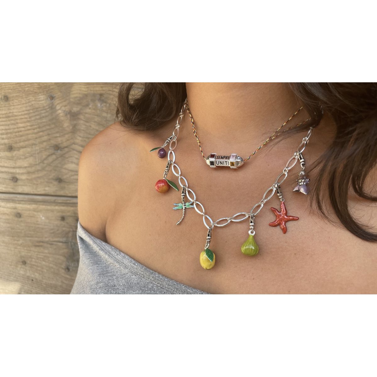 Le Ras de Cou Single Les Accroches Charms - 14 Le Ras de Cou Single Les Accroches Charms - 14
