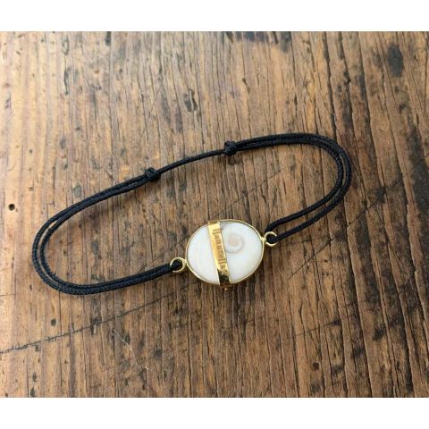 Bracelet oeil de sainte-lucie serti en or 18 carats I Missaghji - 1 2