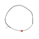 Ras de cou coeur en corail Corail - 2