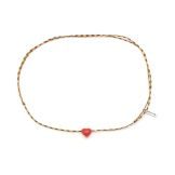 Ras de cou coeur en corail Corail - 4