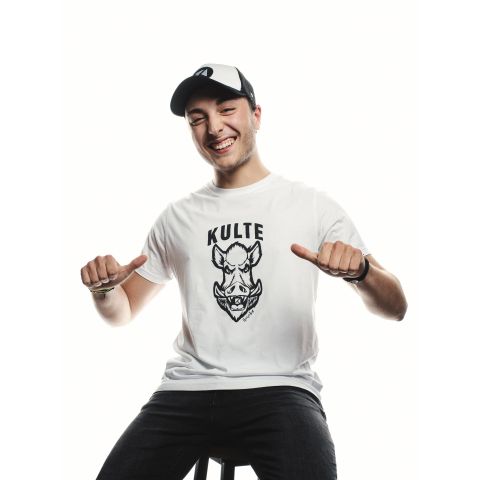 T-shirt "Le sanglier" blanc Home - 1 2