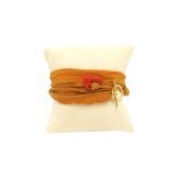 Bracelet en soie avec morceau de corail Corail - 2