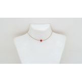 Ras de cou coeur en corail Corail - 5