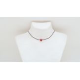 Ras de cou coeur en corail Corail - 7