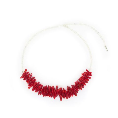 copy of Ras de cou chaîne fine brins de corail Fixings and fastenings - 4