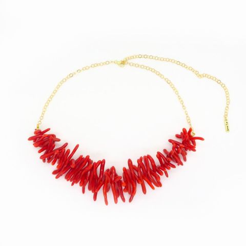 copy of Ras de cou chaîne fine brins de corail Fixings and fastenings - 4 2