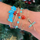 Jonc en turquoise naturelle Home - 2