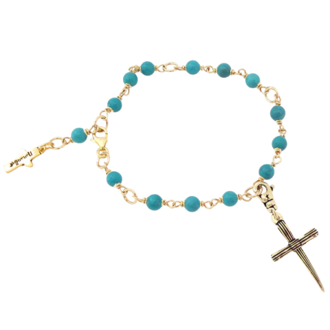 Le Bracelet Boules en Turquoise