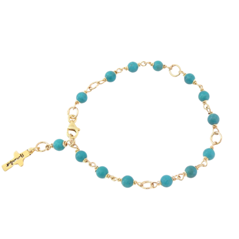 Le Bracelet Boules en Turquoise 2