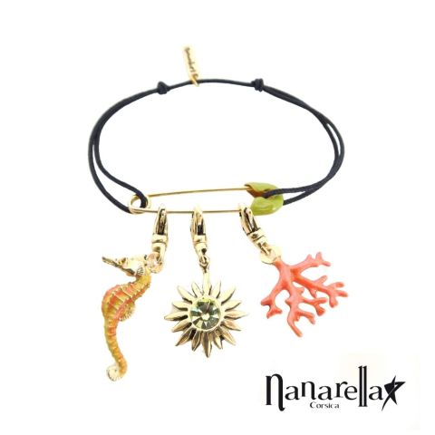 Bracelet épingle à nourrice émaillée argent Les Epingles à Nourrice - 1 2