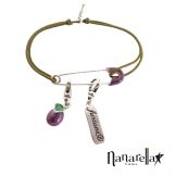 Bracelet épingle à nourrice émaillée argent