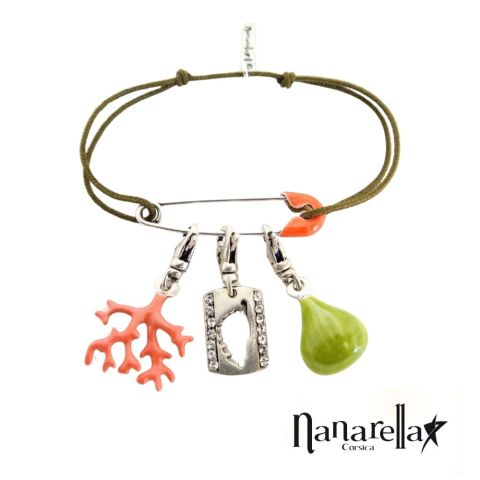 Bracelet épingle à nourrice émaillée argent Les Epingles à Nourrice - 1 2