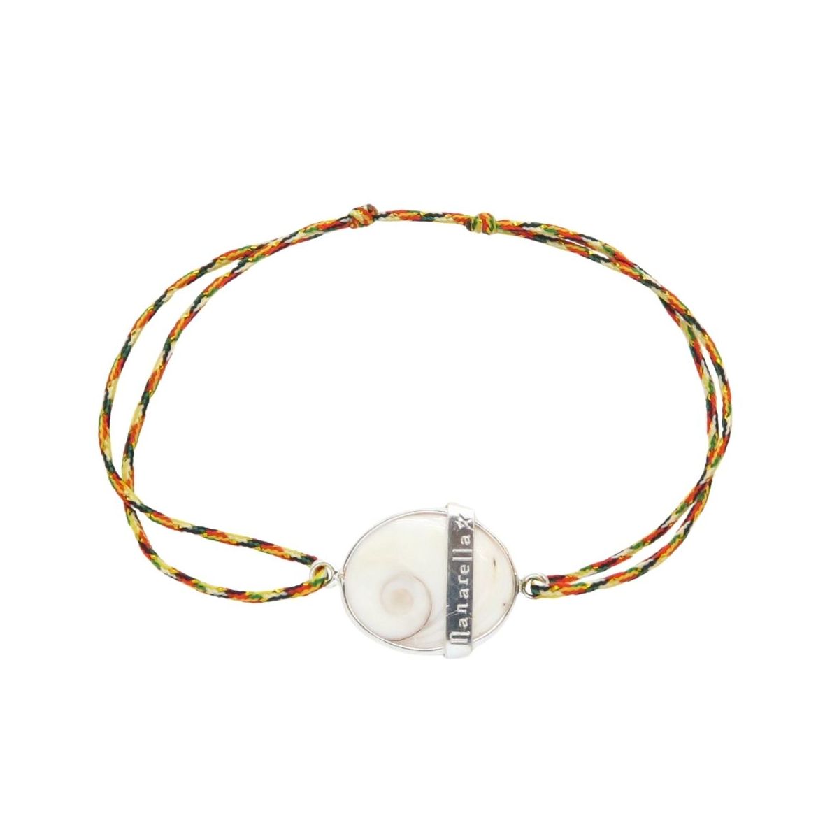 Bracelet oeil de Sainte Lucie serti en argent