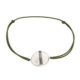 Bracelet oeil de Sainte Lucie serti en argent