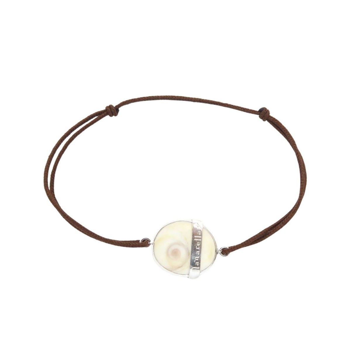 Bracelet oeil de Sainte Lucie serti en argent