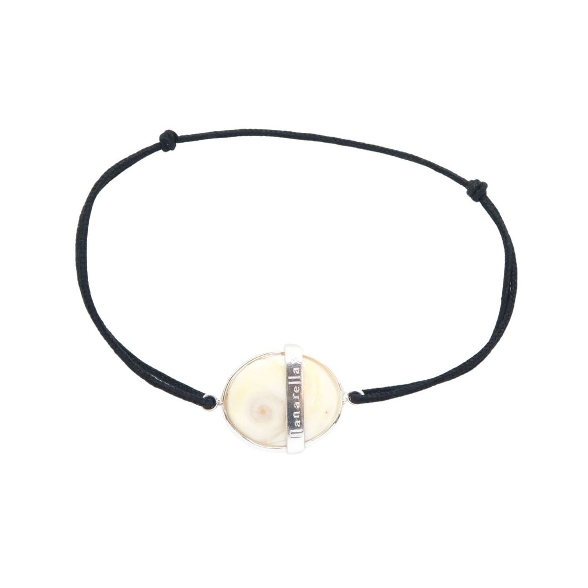 Bracelet oeil de Sainte Lucie serti en argent