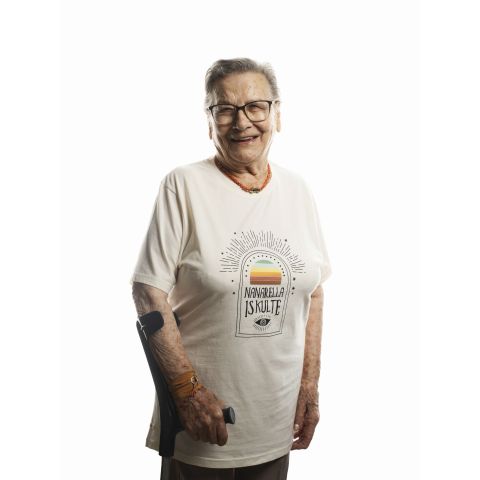 T-shirt "Nanarella is Kulte" off-white KULTE X NANARELLA