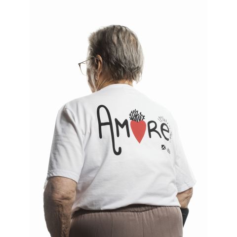 T-shirt "Amore 20 anni" blanc KULTE X NANARELLA 2