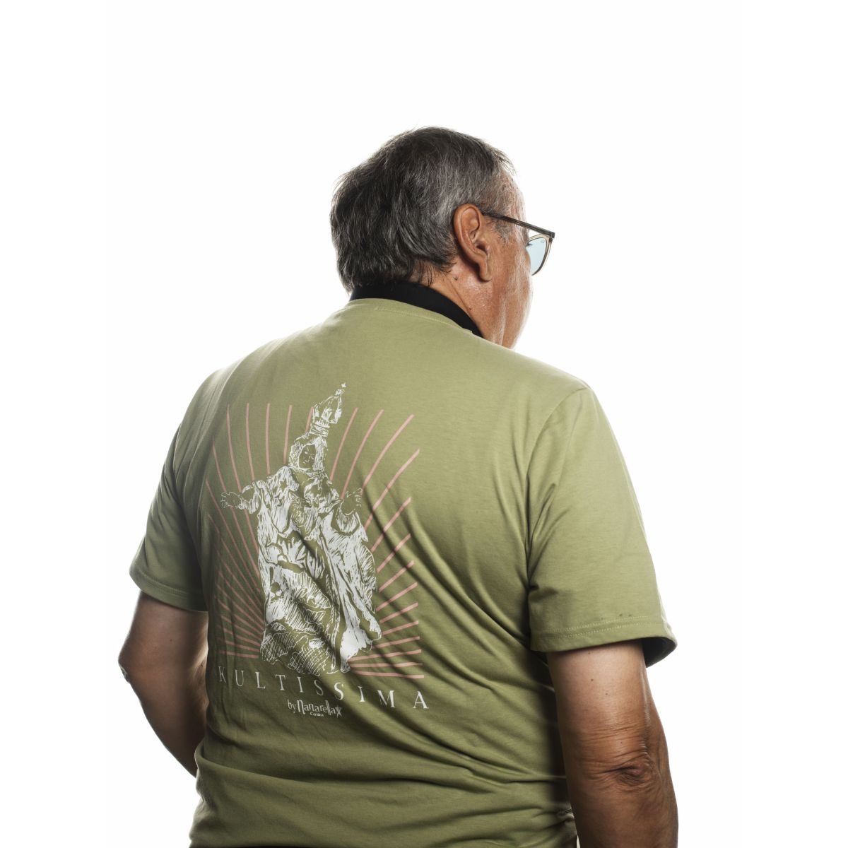 T-shirt "MADONUCCIA XV.XII.MXXIV " kaki KULTE X NANARELLA