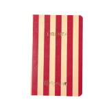 Petit carnet " Libertà" rouge et beige