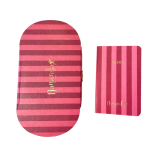 Petit carnet "Gioia" rose et rouge