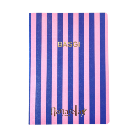 Cahier "Basgi" rose et bleu