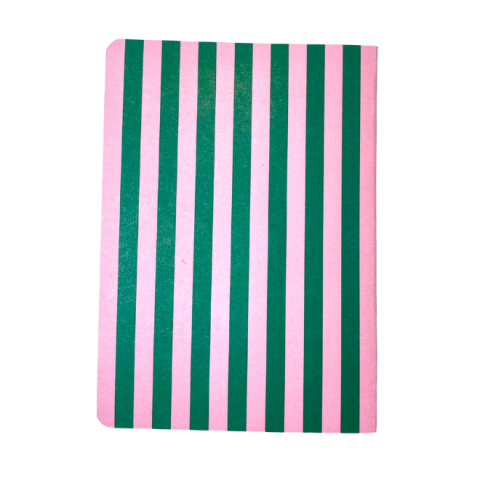 Cahier "Cœur doré" rose et vert 2