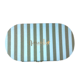 Grande boîte à bijoux "Nanarella" bleue et kaki