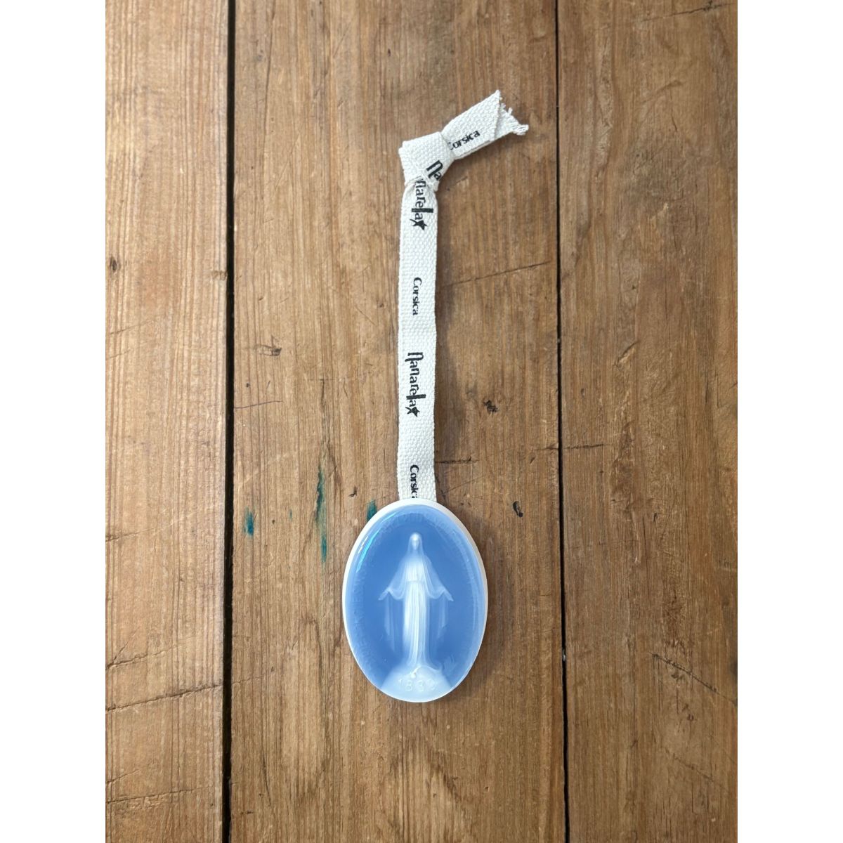 Médaille Miraculeuse décorative bleue
