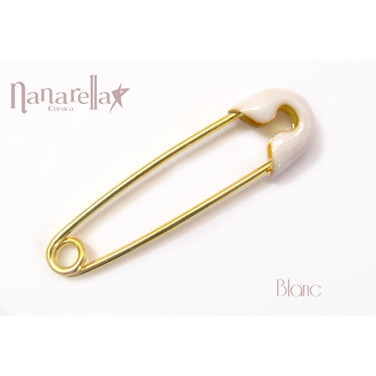 La Petite Epingle Emaillée sur Vermeil Rose Fixings and fastenings - 1 La Petite Epingle Emaillée sur Vermeil Rose Fixings and fastenings - 1