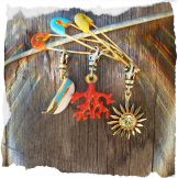 La Petite Epingle Emaillée sur Vermeil Rose Fixings and fastenings - 13