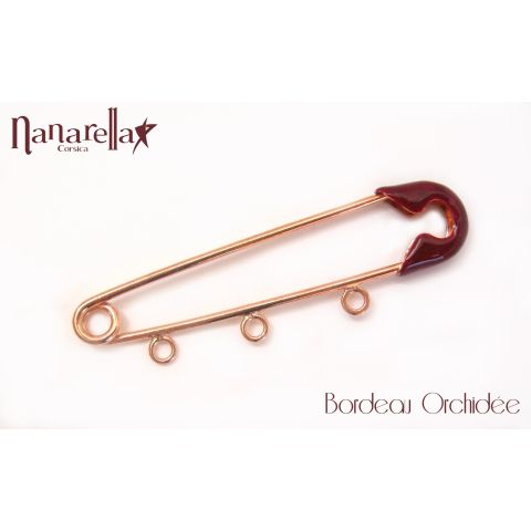 La Grande Epingle Emaillée sur Vermeil Rose Fixings and fastenings - 17 2