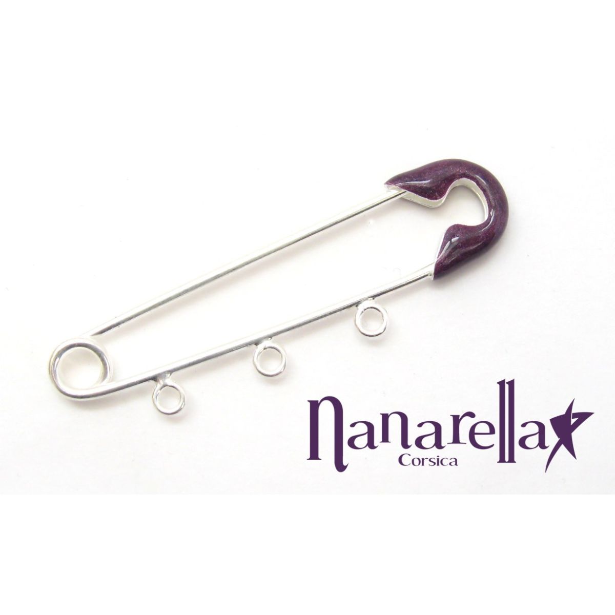 La Grande Epingle Emaillée sur Argent Fixings and fastenings - 7