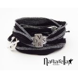 Le Bracelet en Soie avec croix DVSR Dio Vi Salvi Regina - 2