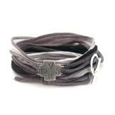 Le Bracelet en Soie avec croix DVSR Dio Vi Salvi Regina - 7