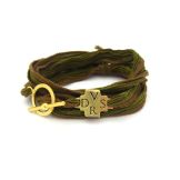 Le Bracelet en Soie avec croix DVSR Dio Vi Salvi Regina - 8