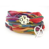 Le Bracelet en Soie avec croix DVSR Dio Vi Salvi Regina - 14